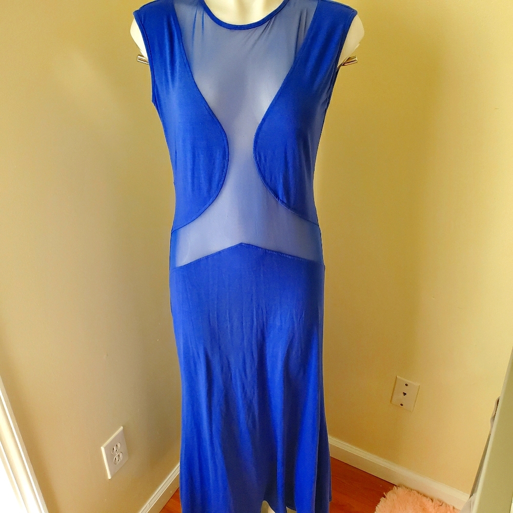 Poof Couture Blue Maxi Dress M
